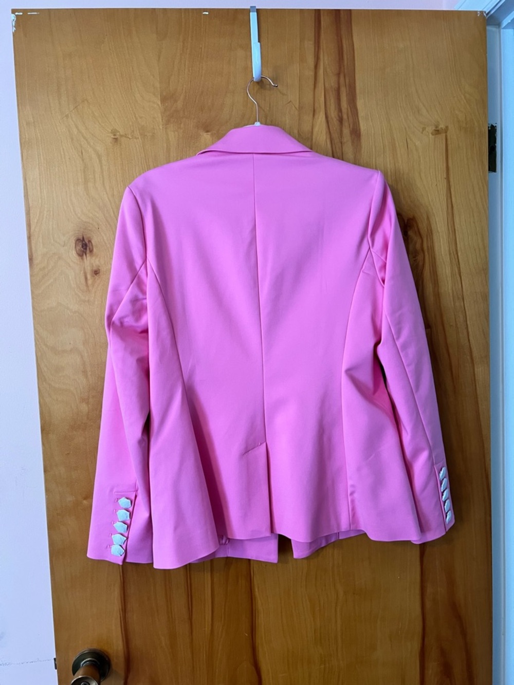 Boston Proper Pink Single-Button Blazer - Picture 3 of 5